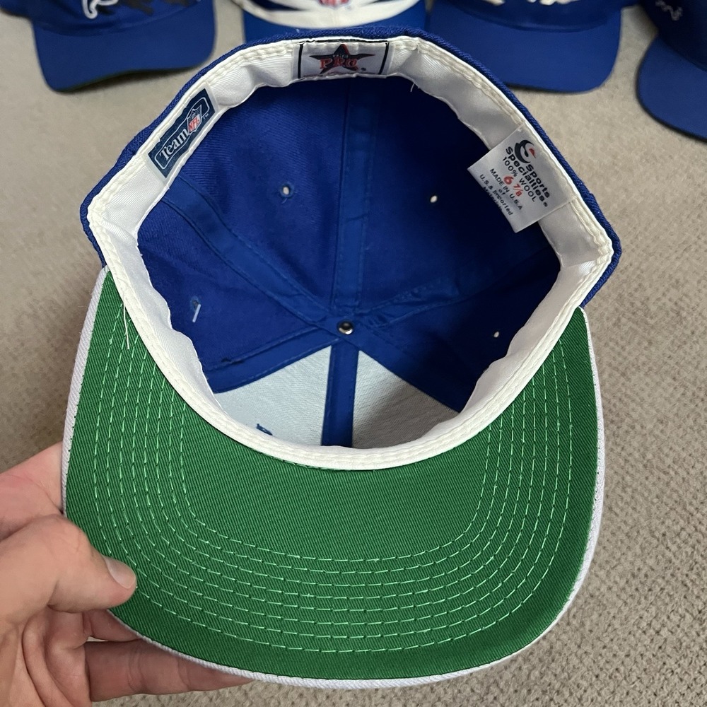 Vintage 1990s Detroit Lions sports specialties script fitted hat 6 7/8 - Picture 3 of 6